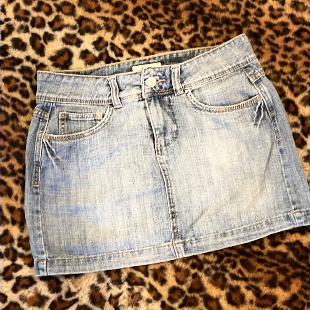 SO denim blue Jean skirt